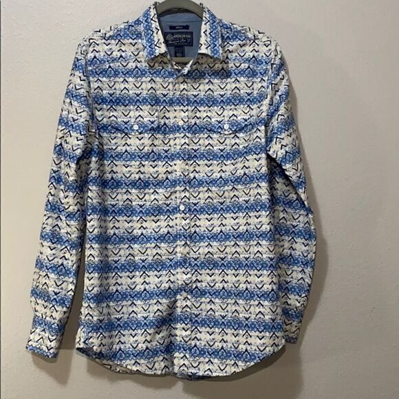American Rag Tribal Print Button Down Shirt - Picture 2 of 4